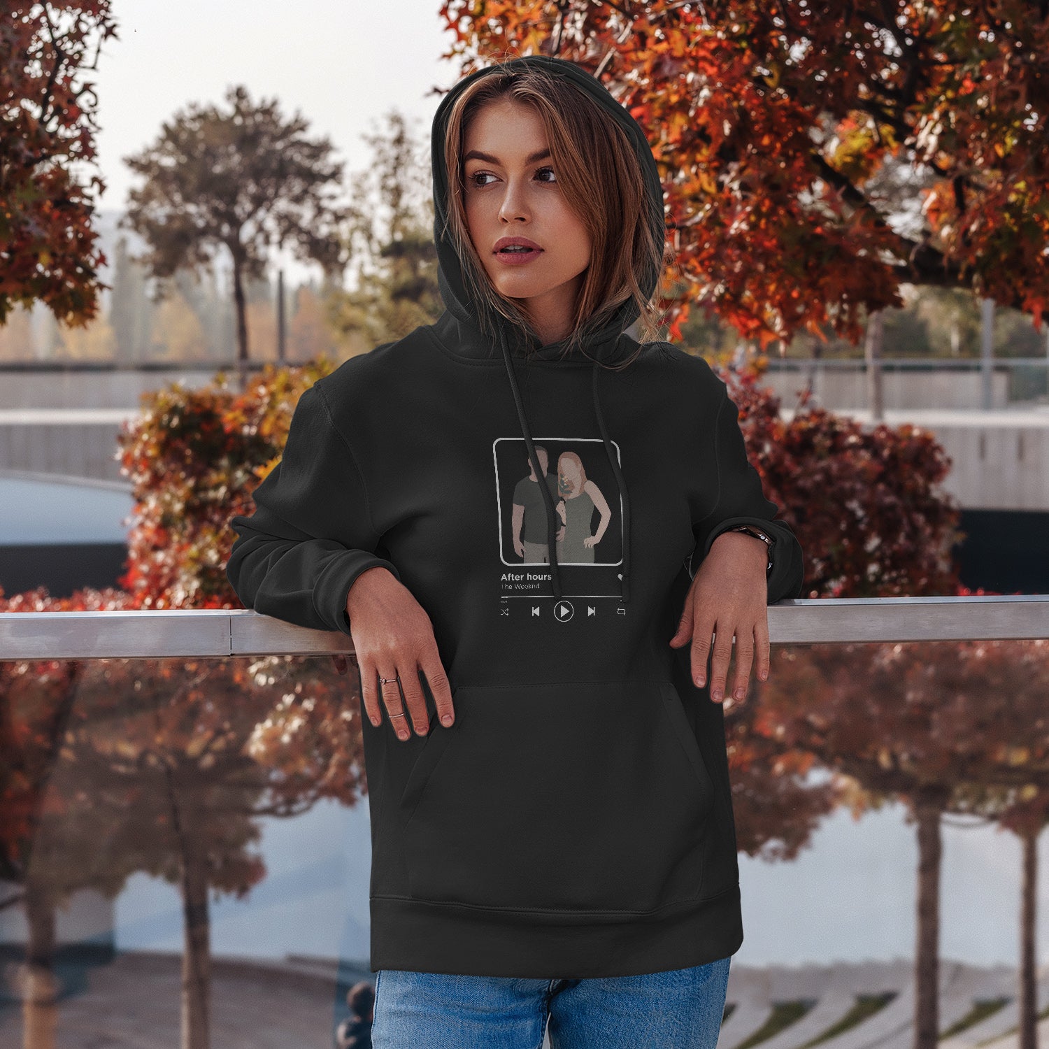 Personalized Hoodie Sweatshirt Spotify Music Song With Illustration