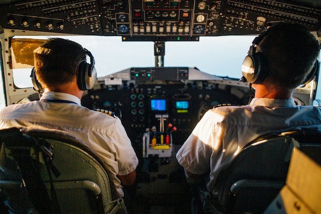Pilot back view