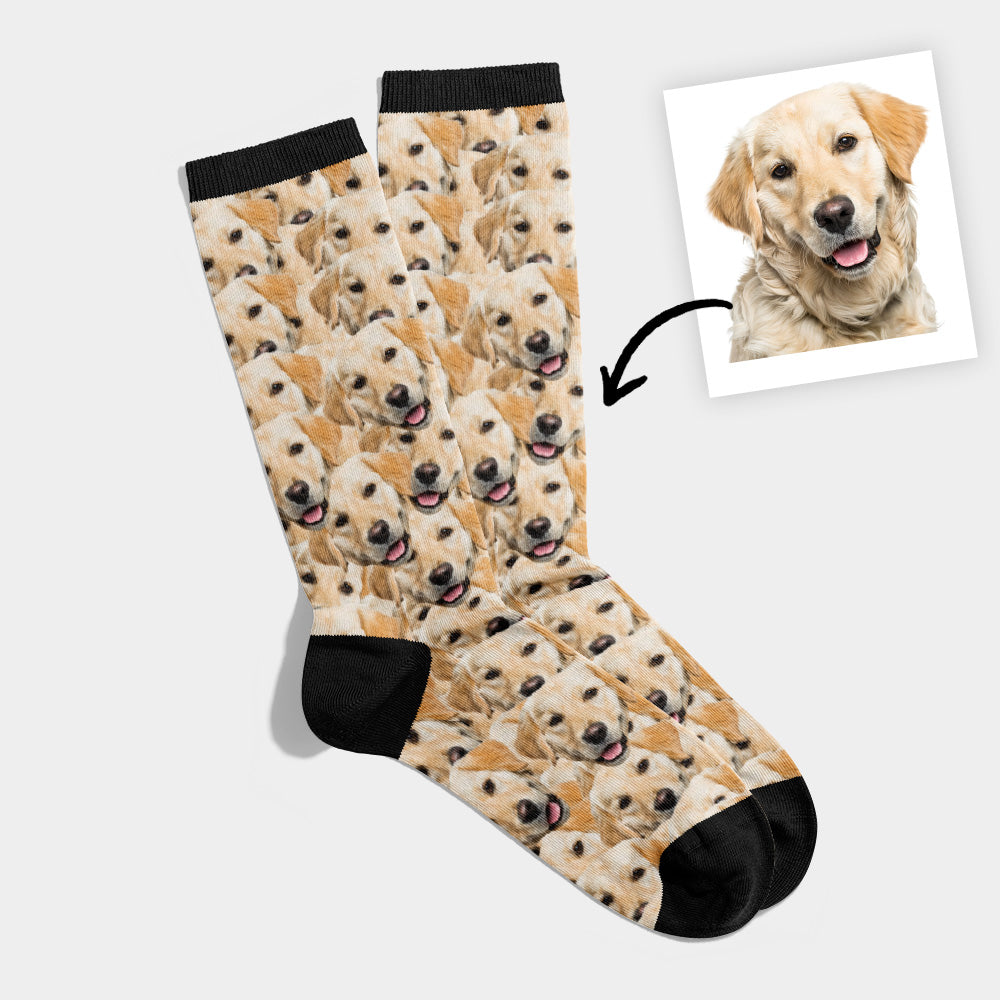 Personalized Socks with Many Pet Faces