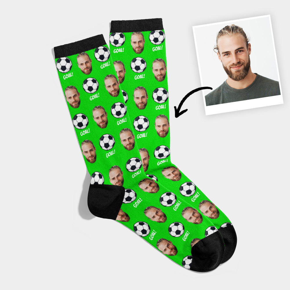 Personalized Football Photo Socks