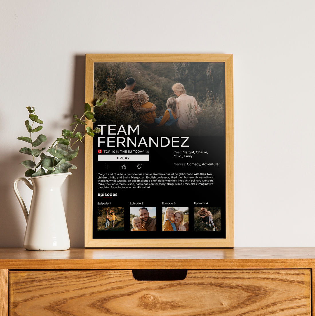 Netflix Style Personalized Poster With Photos
