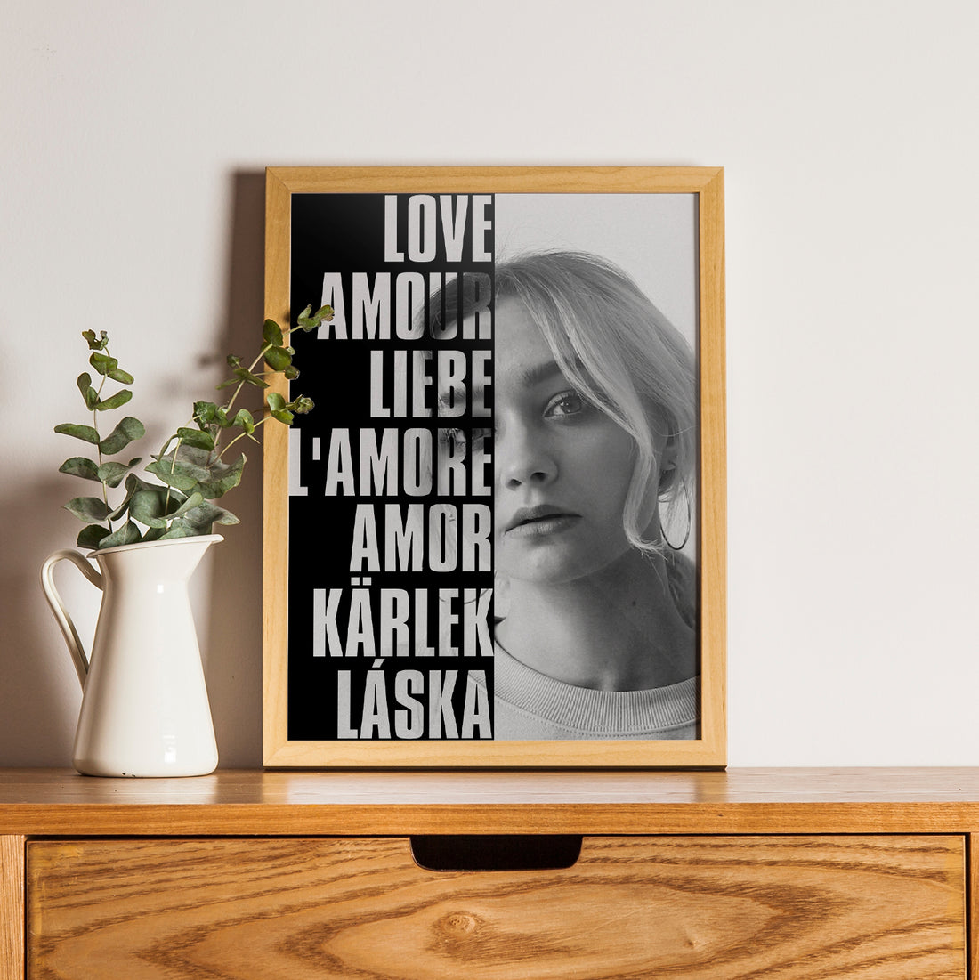 Personalized Poster With Photo And Love Message