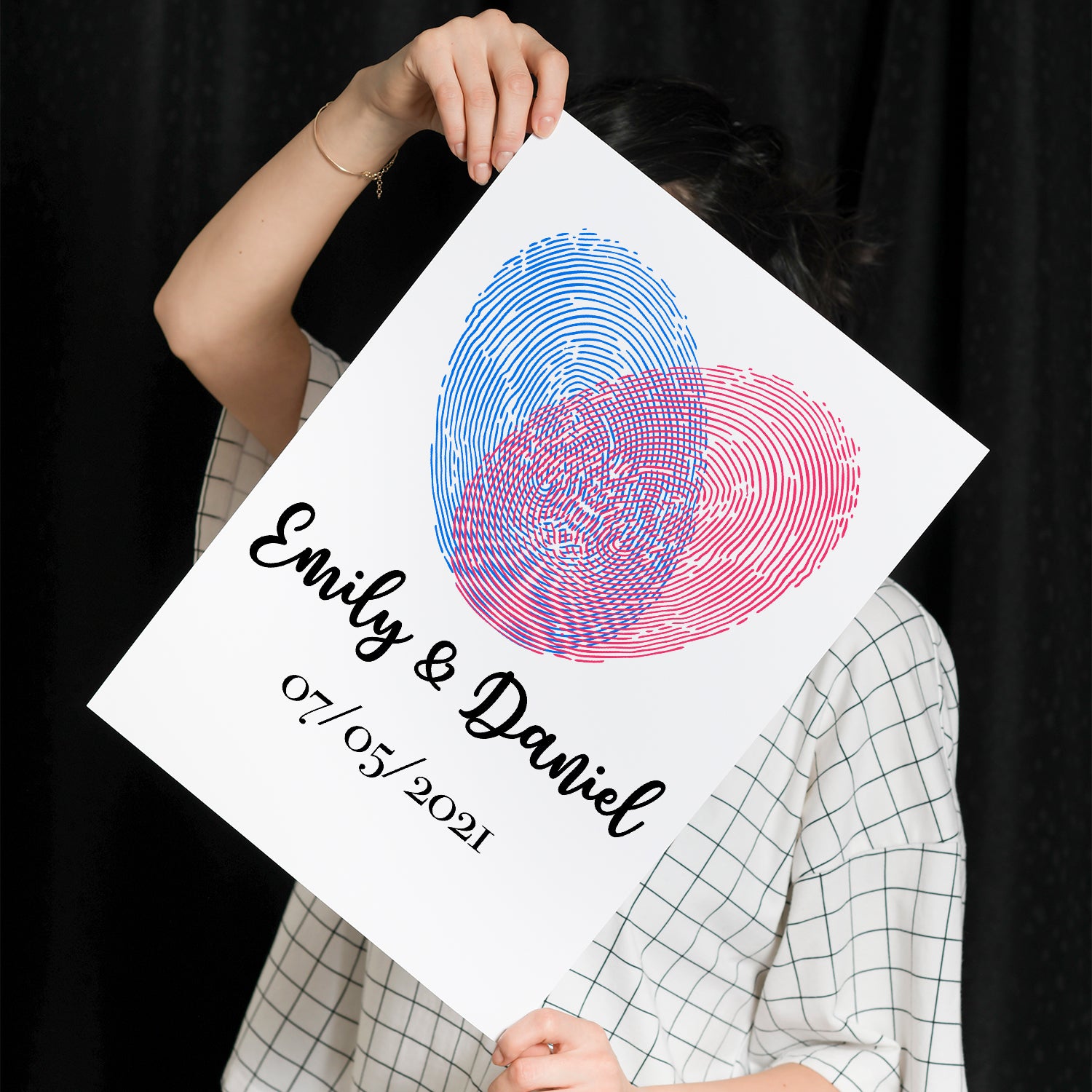 Persanolized Poster With Fingerprints And Names
