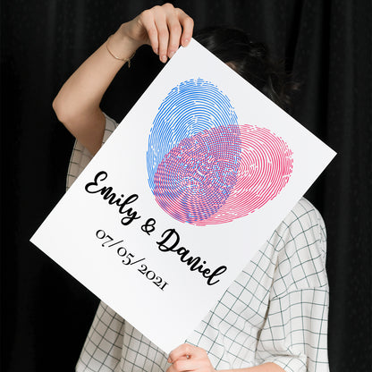 Persanolized Poster With Fingerprints And Names