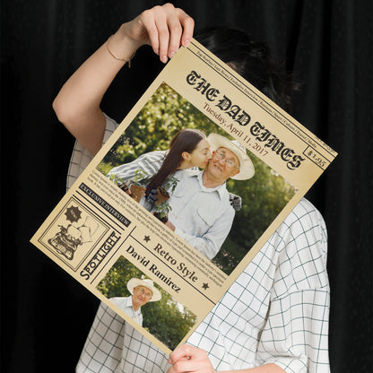 Personalized Birhtday Newspaper Poster With Photo