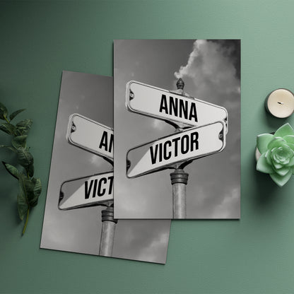 Personalized Poster Sign With Names