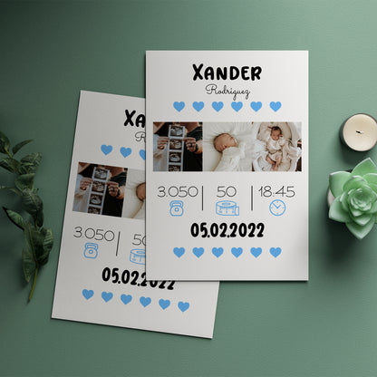 Newborn Personalized Poster With Photos