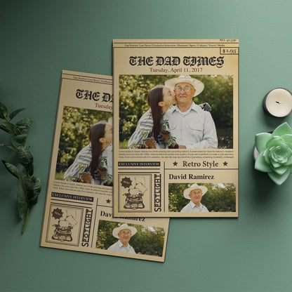 Personalized Birhtday Newspaper Poster With Photo