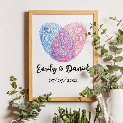 Persanolized Poster With Fingerprints And Names