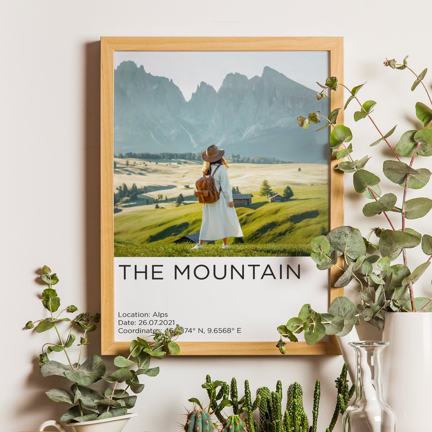 Cinematic Personalized Poster With Photo And Coordinates