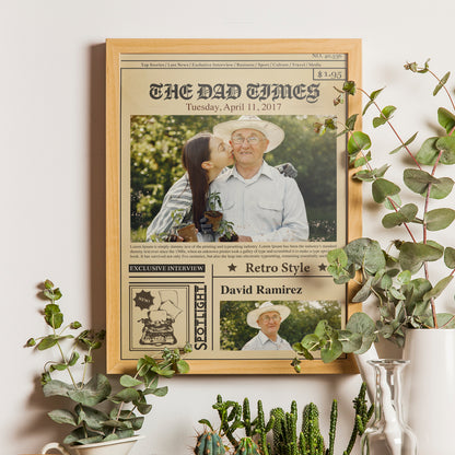 Personalized Birhtday Newspaper Poster With Photo