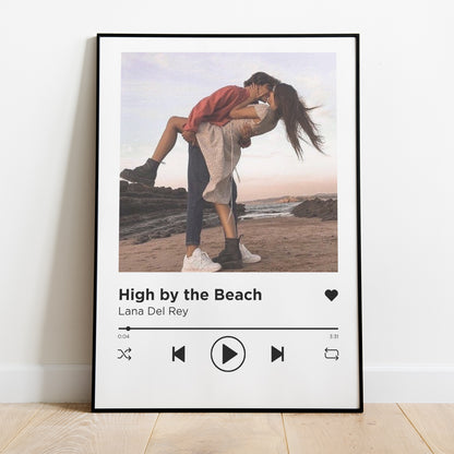 Personalized Poster Spotify Song and Photo