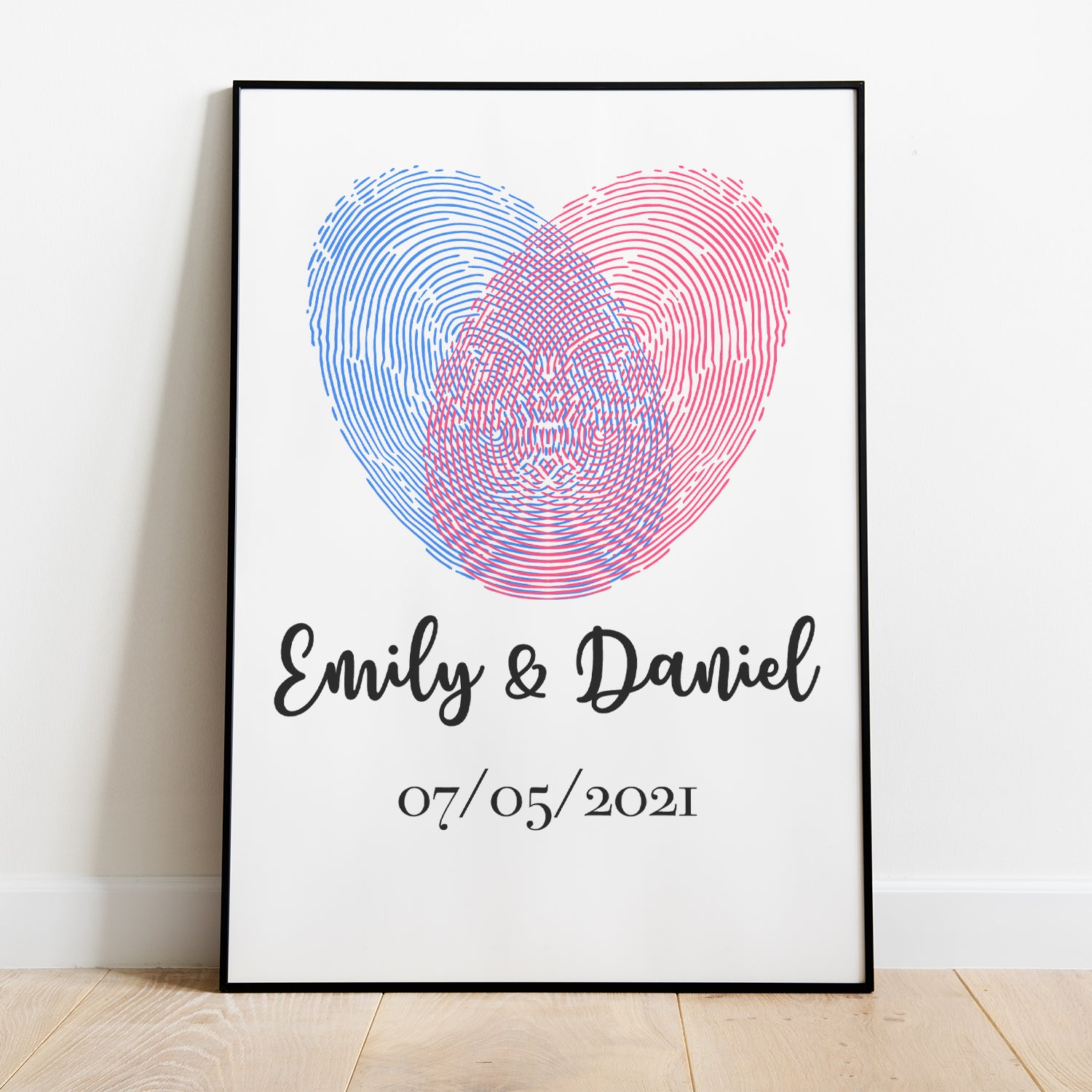 Persanolized Poster With Fingerprints And Names