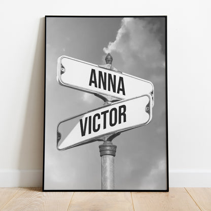 Personalized Poster Sign With Names