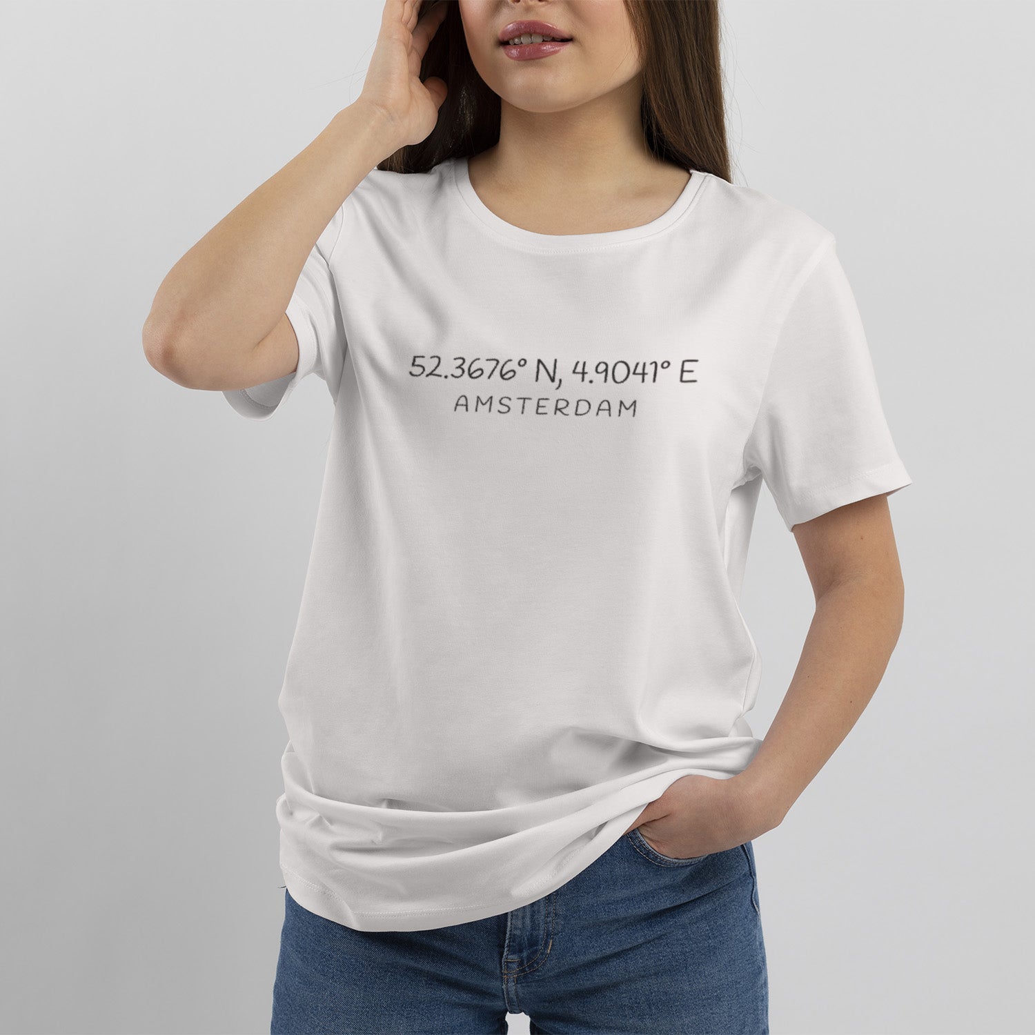 Custom T-shirt With Coordinates And City