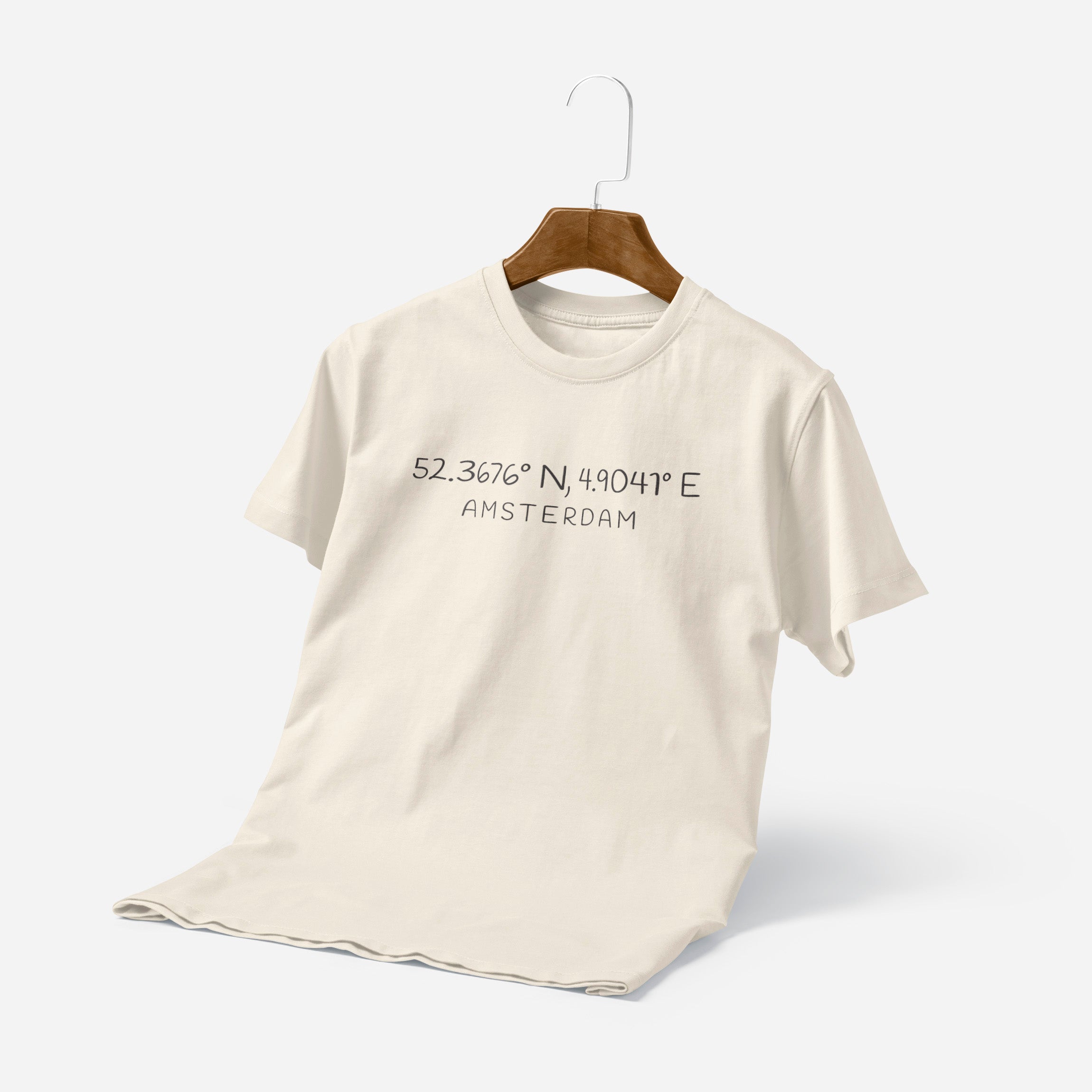 Custom T-shirt With Coordinates And City