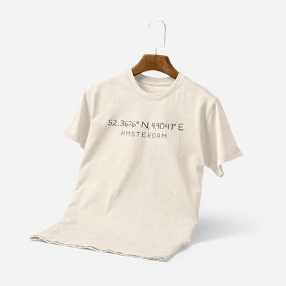 Custom T-shirt With Coordinates And City