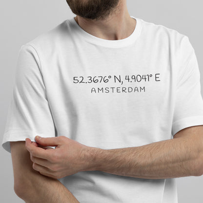 Custom T-shirt With Coordinates And City
