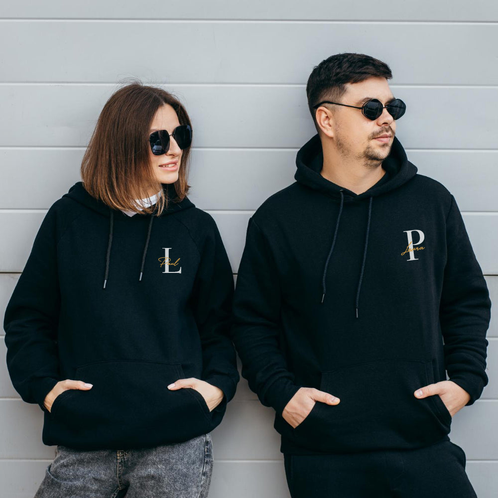 Personalized Hoodie Initial Letters