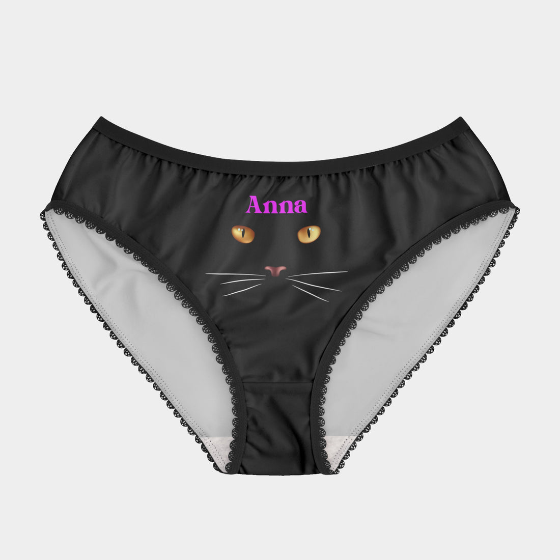 Personalized Cat Underwear For Women With Name