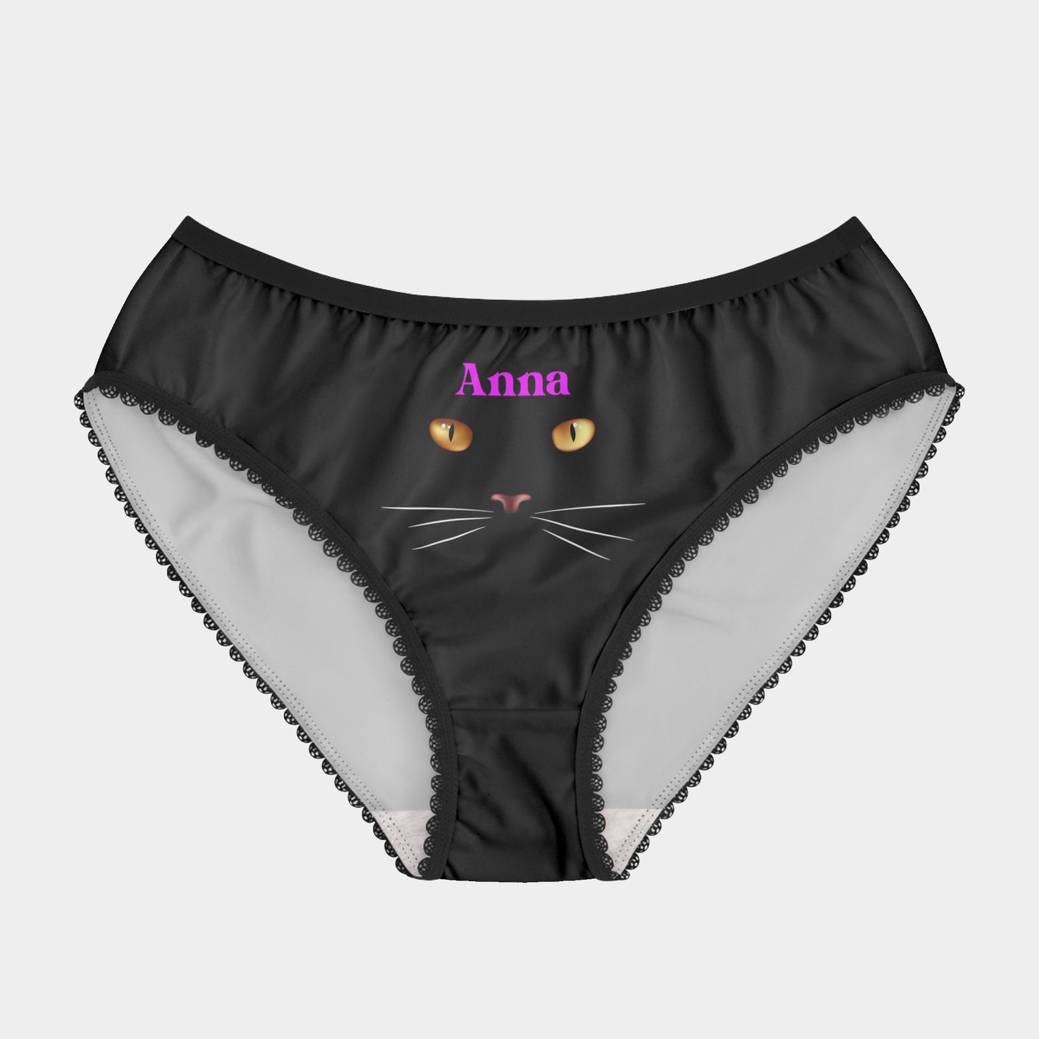 Personalized Cat Underwear For Women With Name