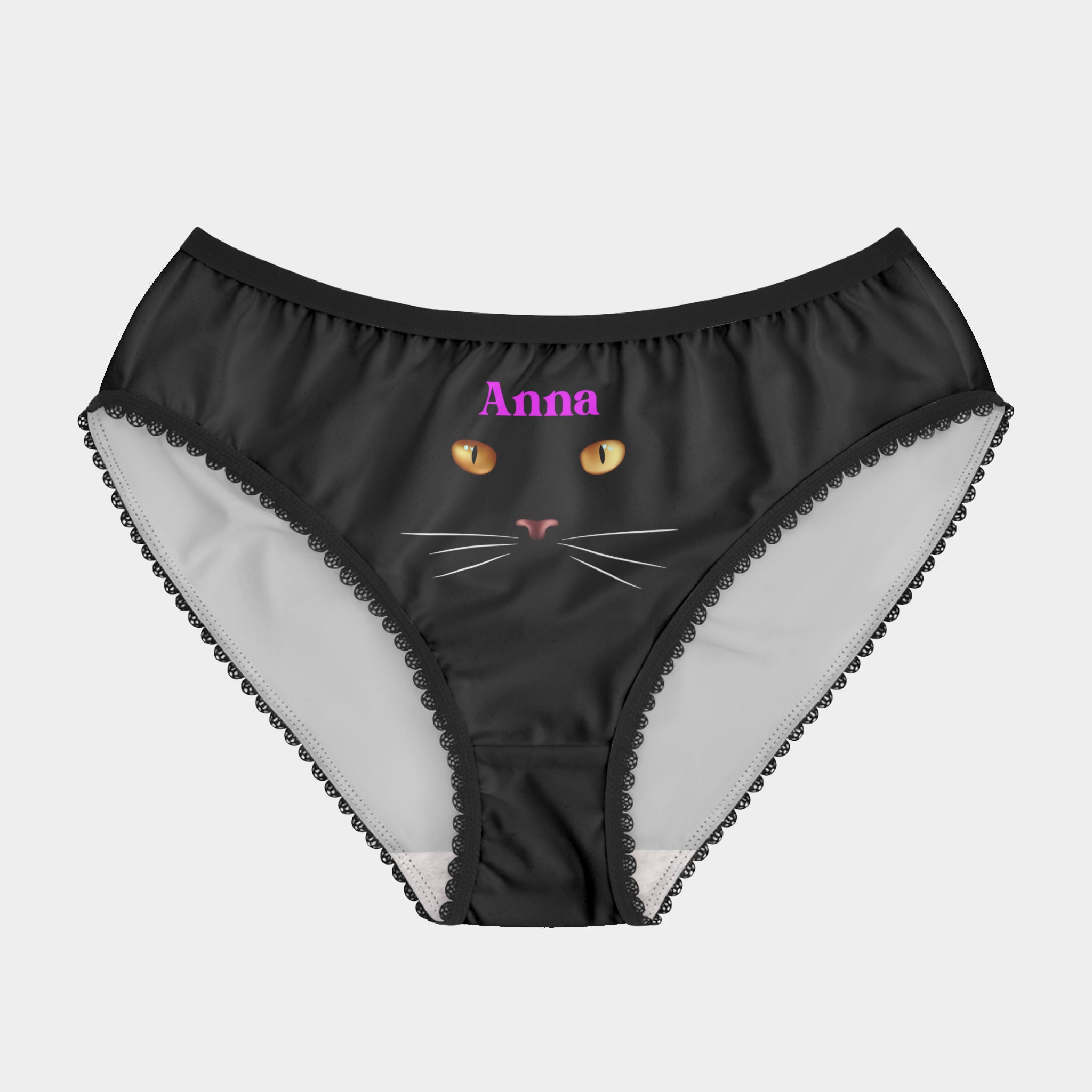 Personalized Cat Underwear For Women With Name