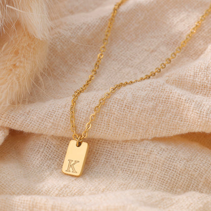 Personalized Necklace Bar with Initial