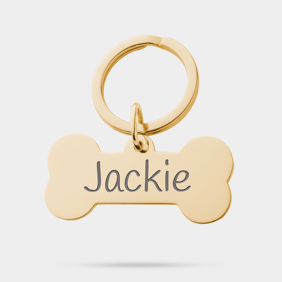 Personalized Engraved Dog Bone Keychain