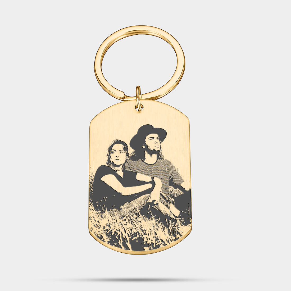 Personalized Photo Engraved Keychain