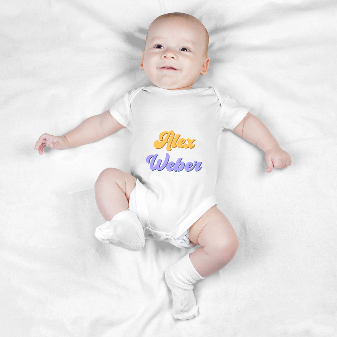 Personalized Baby Bodysuit Onesie For Newborn With Name