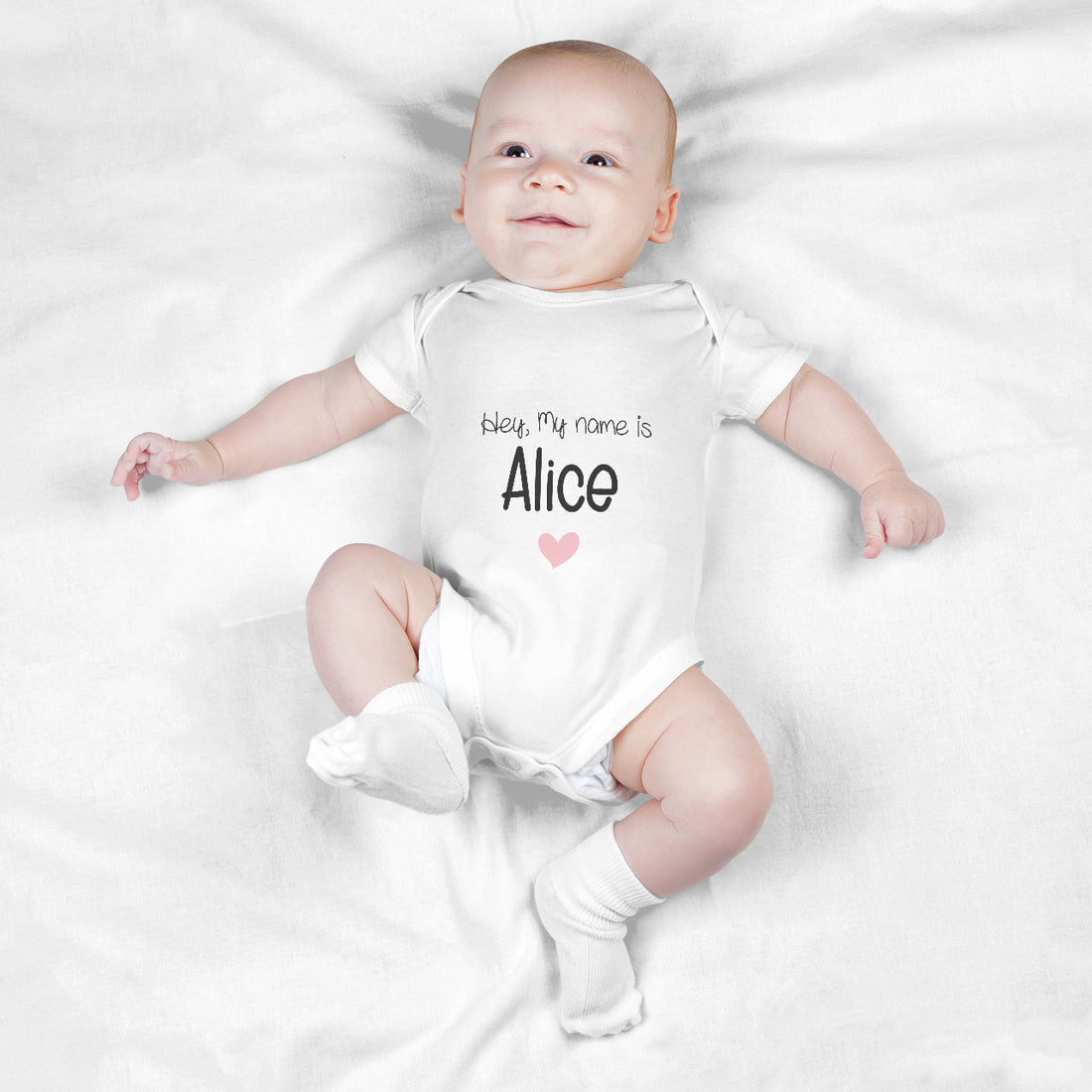 Personalized Baby Bodysuit Onesie For Newborn My Name is