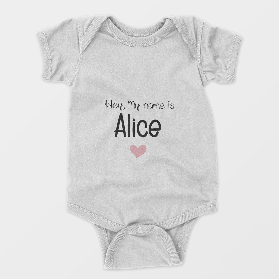 Personalized Baby Bodysuit Onesie For Newborn My Name is