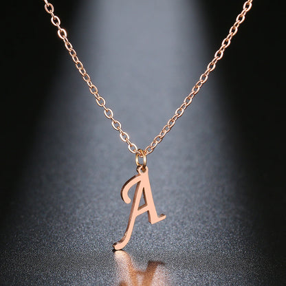 Personalized Initial Letter Necklace