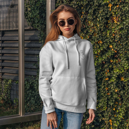 Personalized Hoodie Embroidered Line Art
