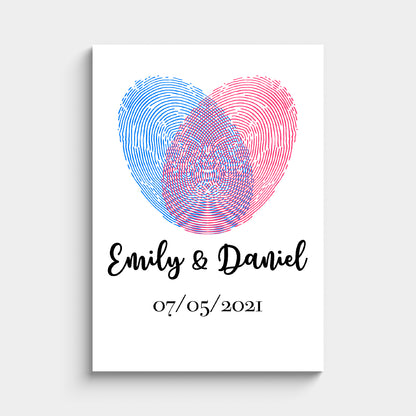 Persanolized Poster With Fingerprints And Names