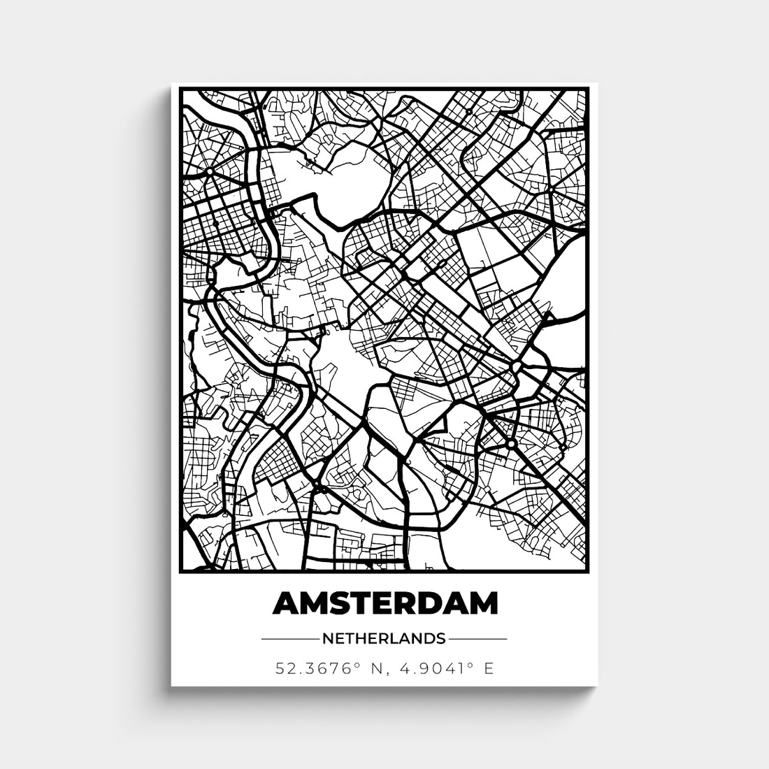 Custom City Map Poster With Coordinates