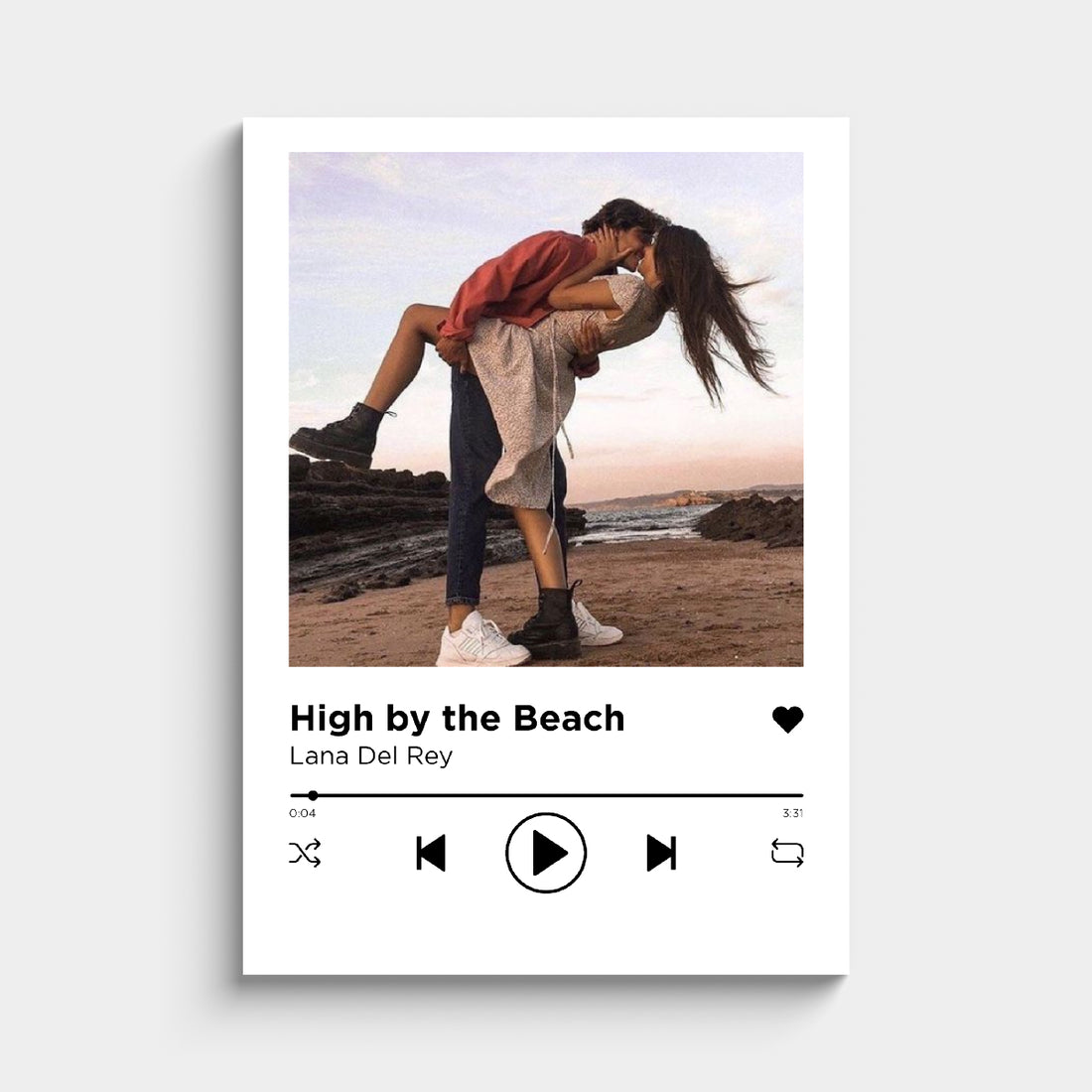 Personalized Poster Spotify Song and Photo