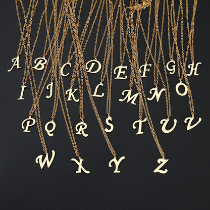 Personalized Initial Letter Necklace