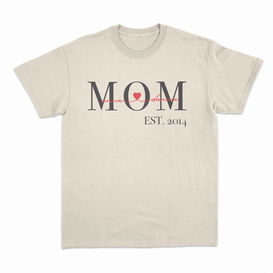 Personalized T-Shirt For Mum Est. With Name