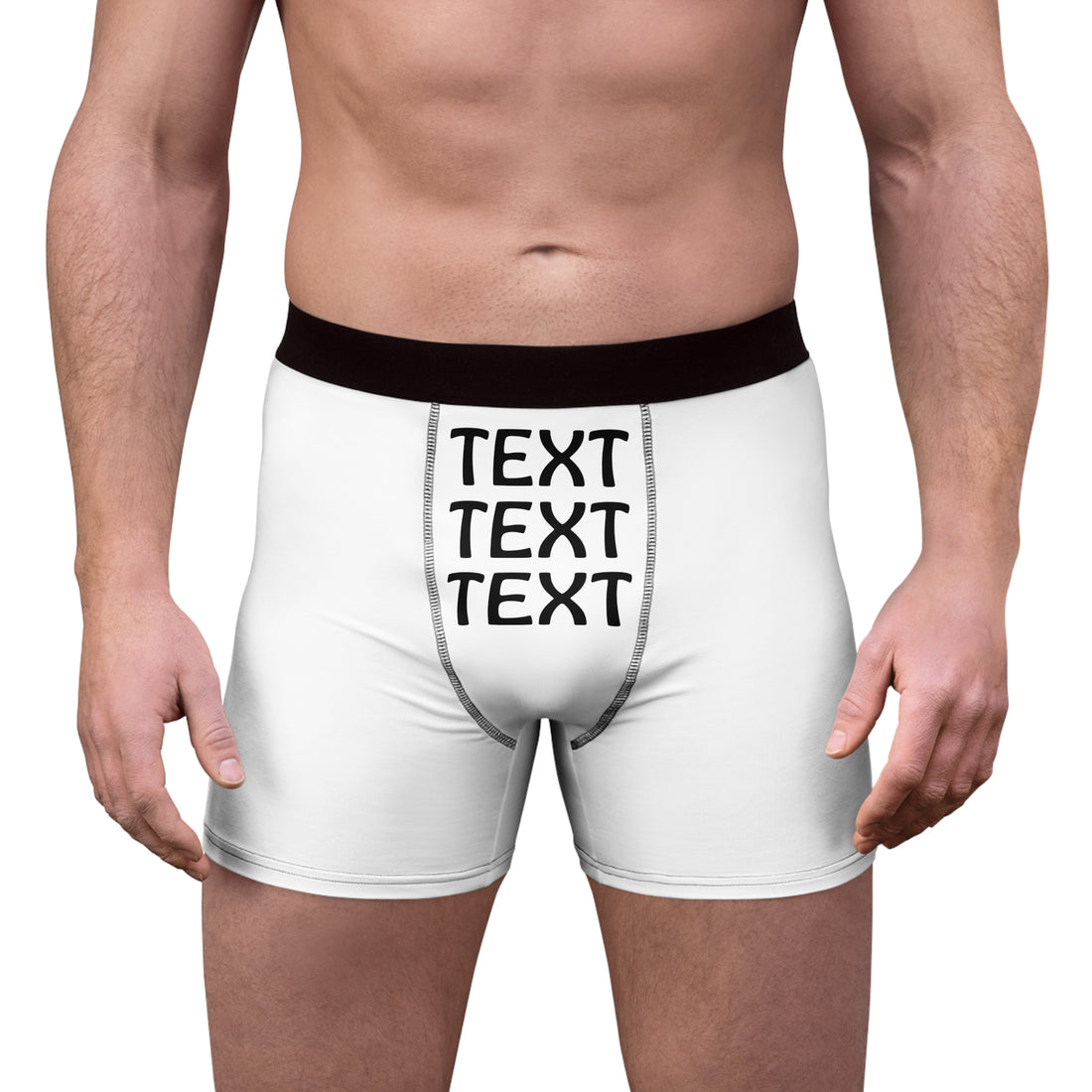 Funny Personalized Boxers For Men With Text