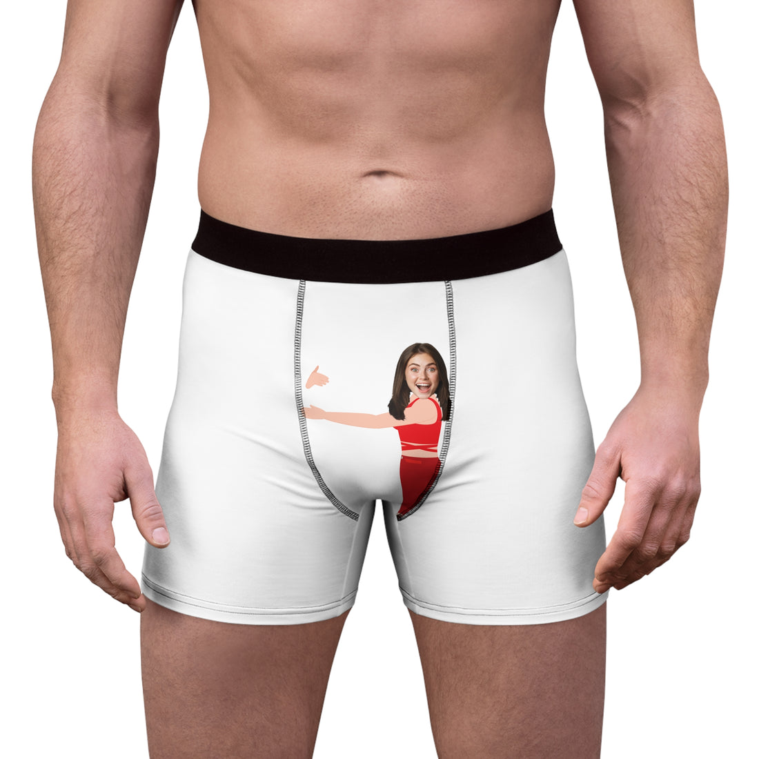 Spicy Personalized Boxers For Men With Face