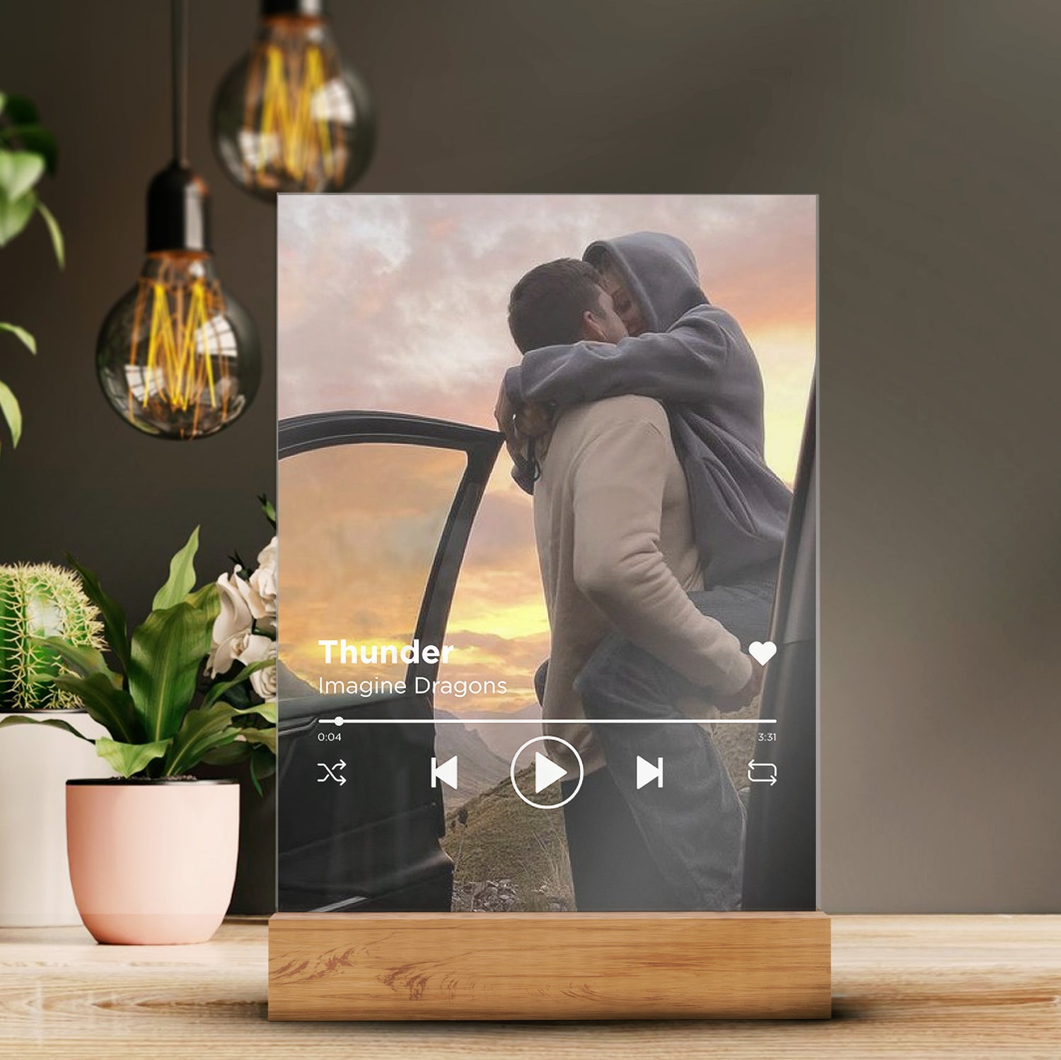 Personalized Transparent Spotify Song Plaque With Photo – Promisera