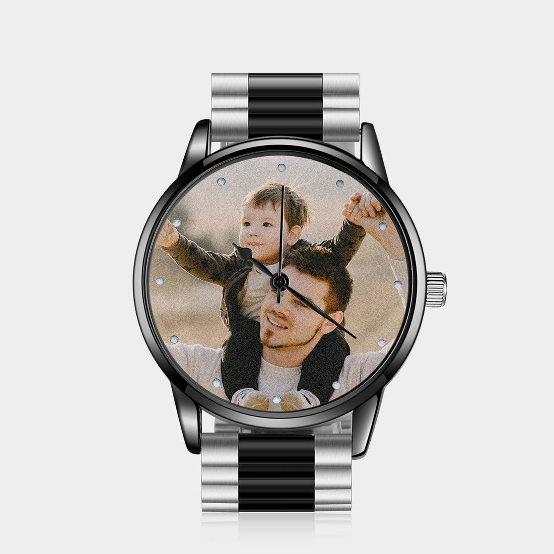 Custom Photo Watch Stainless Steel Wristband For Men