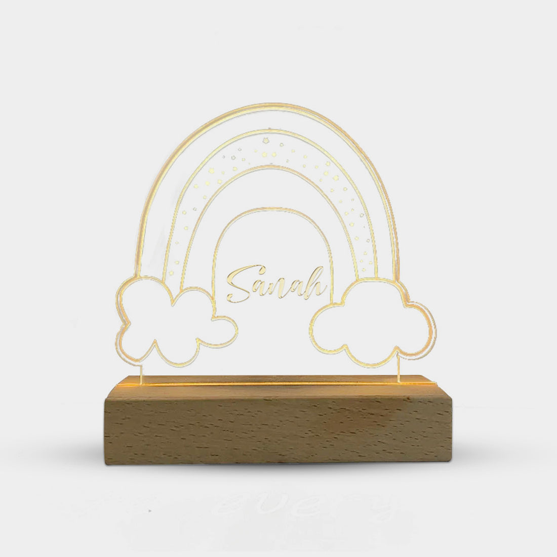 Personalized LED Cloud Lamp Kids Night Light With Name