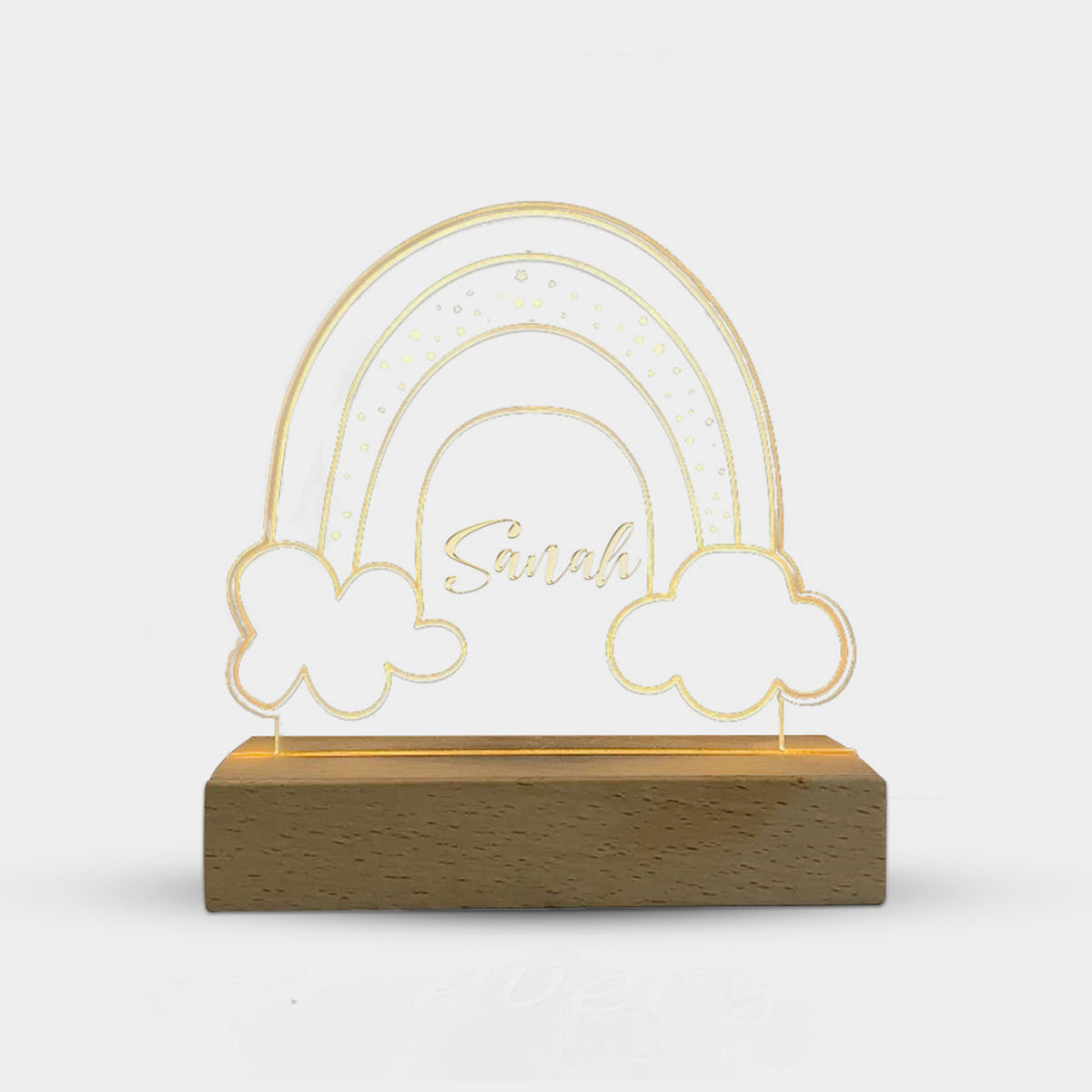 Personalized LED Cloud Lamp Kids Night Light With Name