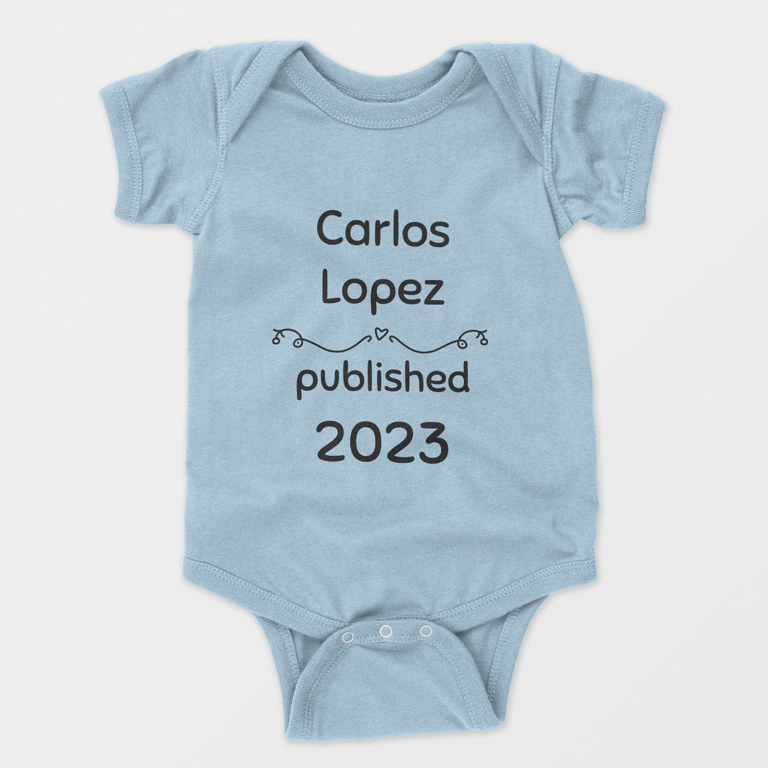 Personalized Baby Bodysuit Onesie For Newborn With Name And Date
