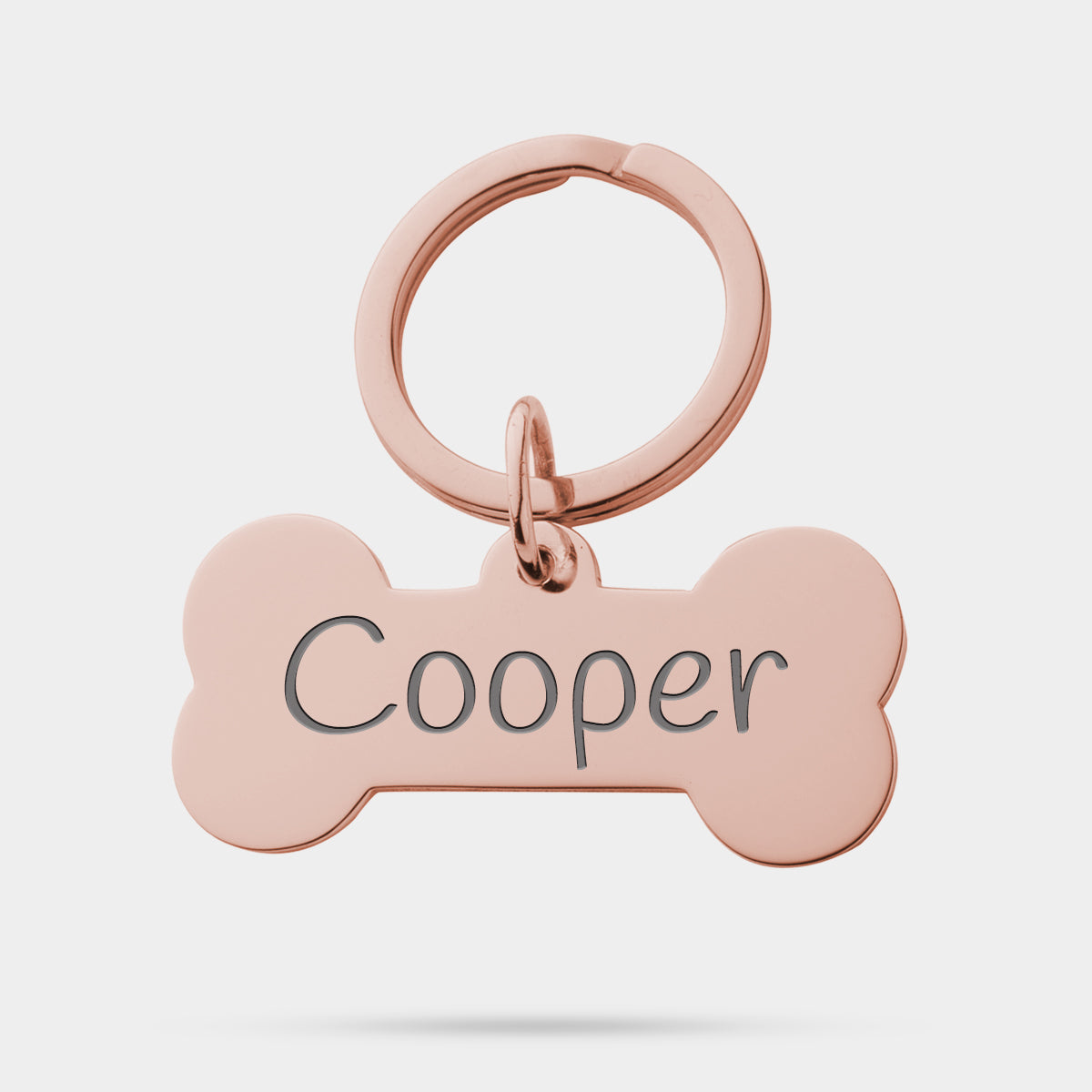 Personalized Engraved Dog Bone Keychain