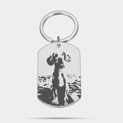 Personalized Photo Engraved Keychain