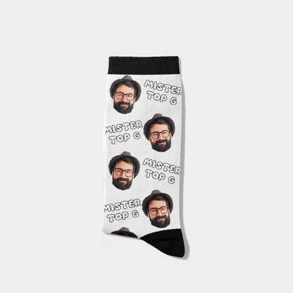 Personalized Photo Socks with Text