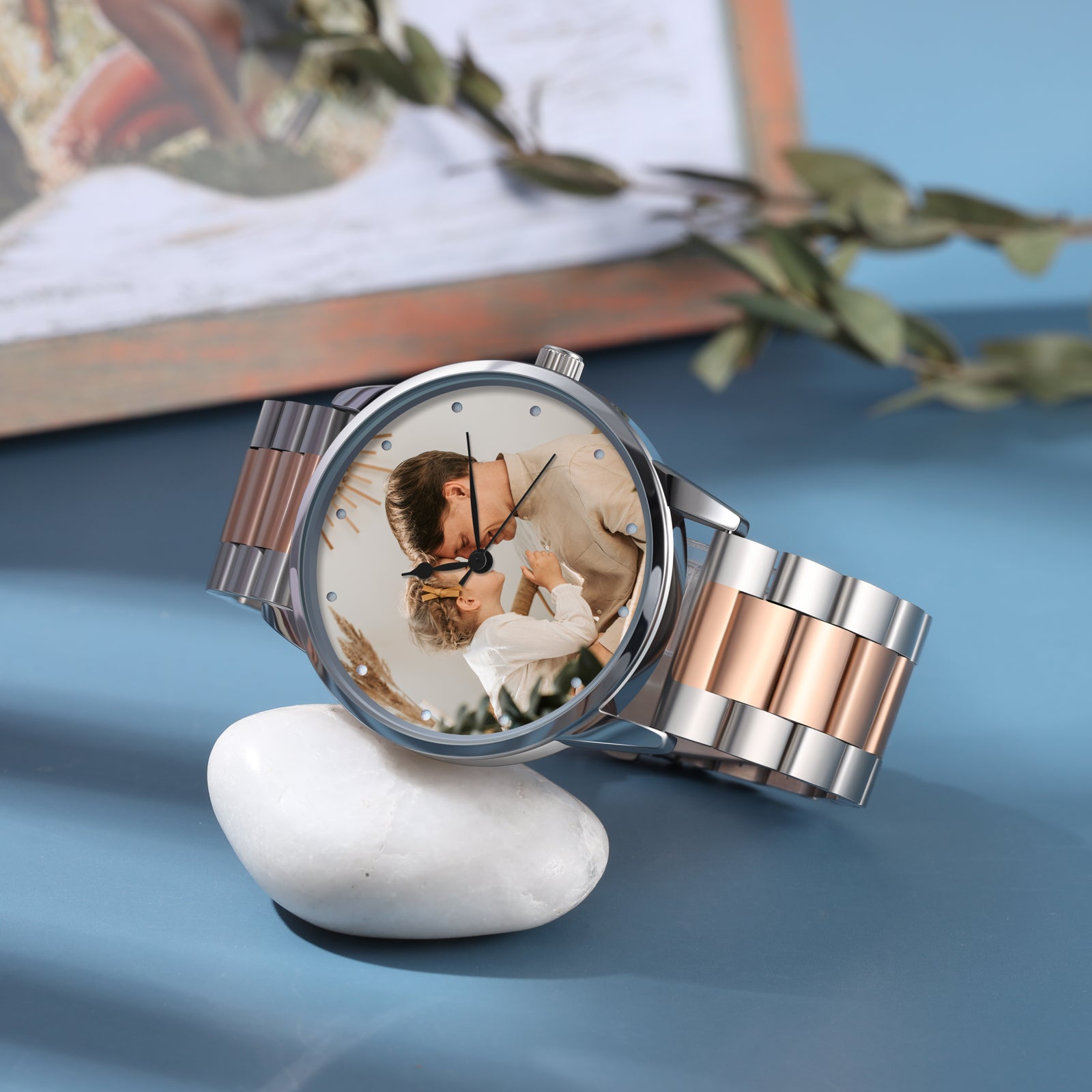Custom Photo Watch Stainless Steel Wristband For Women